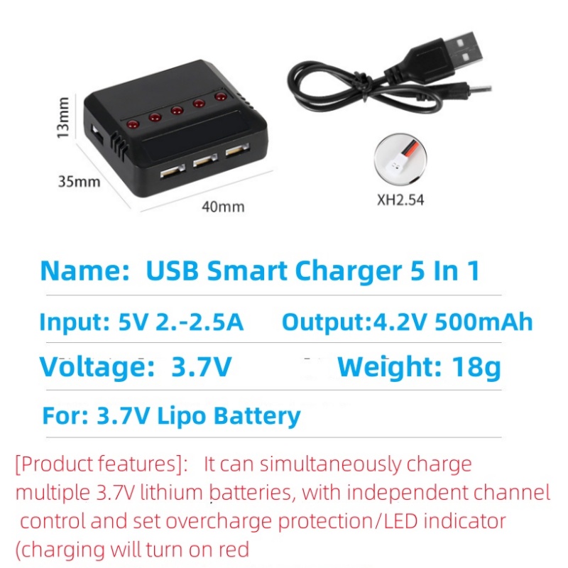 Syma X5HW X5HC X5C X5SW 3.7V 5 - Drone Battery Charger incelemesi ve fiyatı