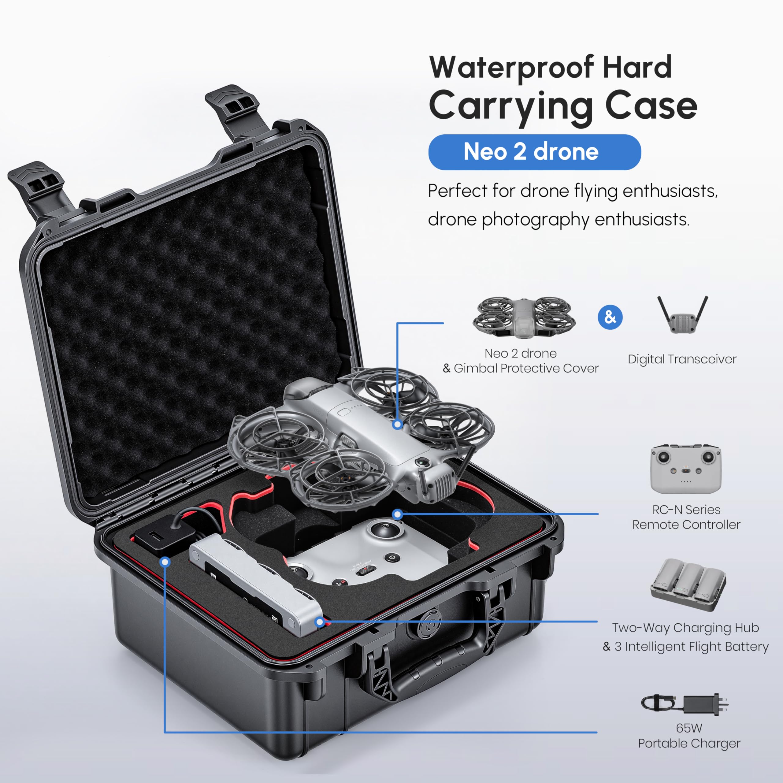 NEO 2 Case,Waterproof Hard Car - Drone Controller Hood incelemesi ve fiyatı
