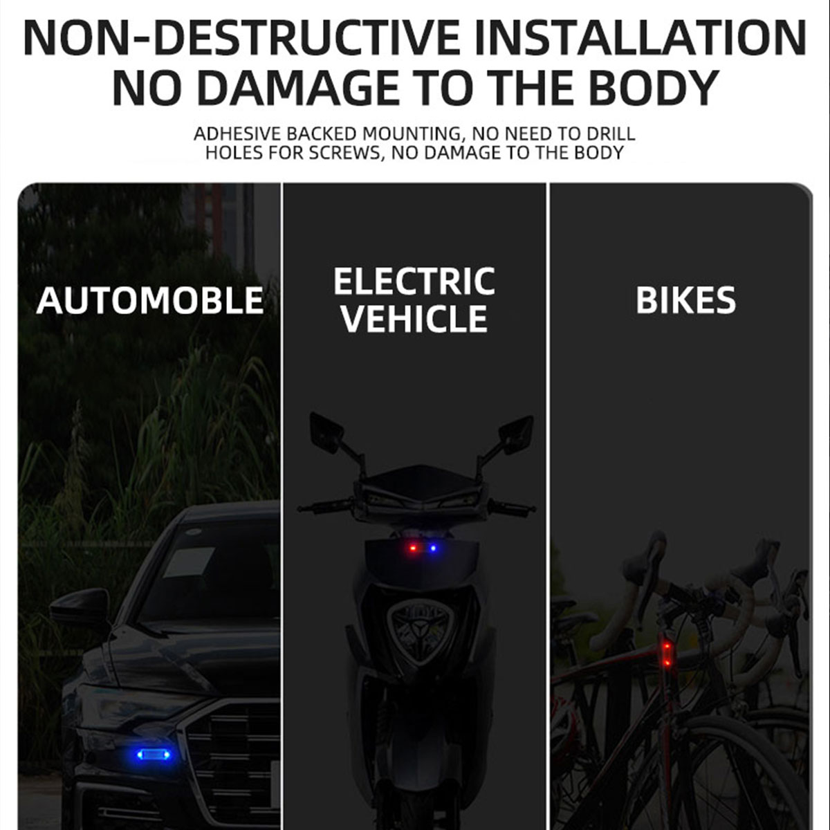 Solar Power Anti-Theft Alarm L - Drone Strobe Light incelemesi ve fiyatı