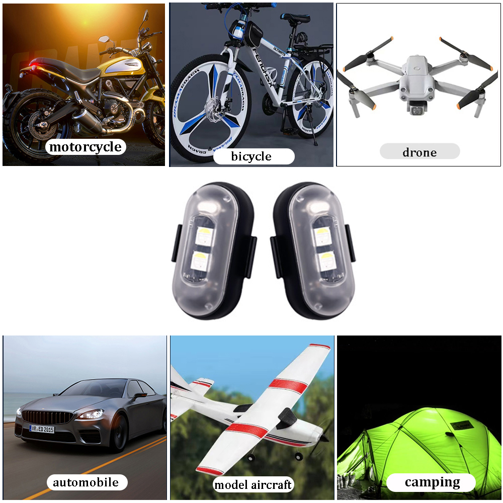 10x 4x 8Colors Wireless LED Dr - Drone Strobe Light incelemesi ve fiyatı
