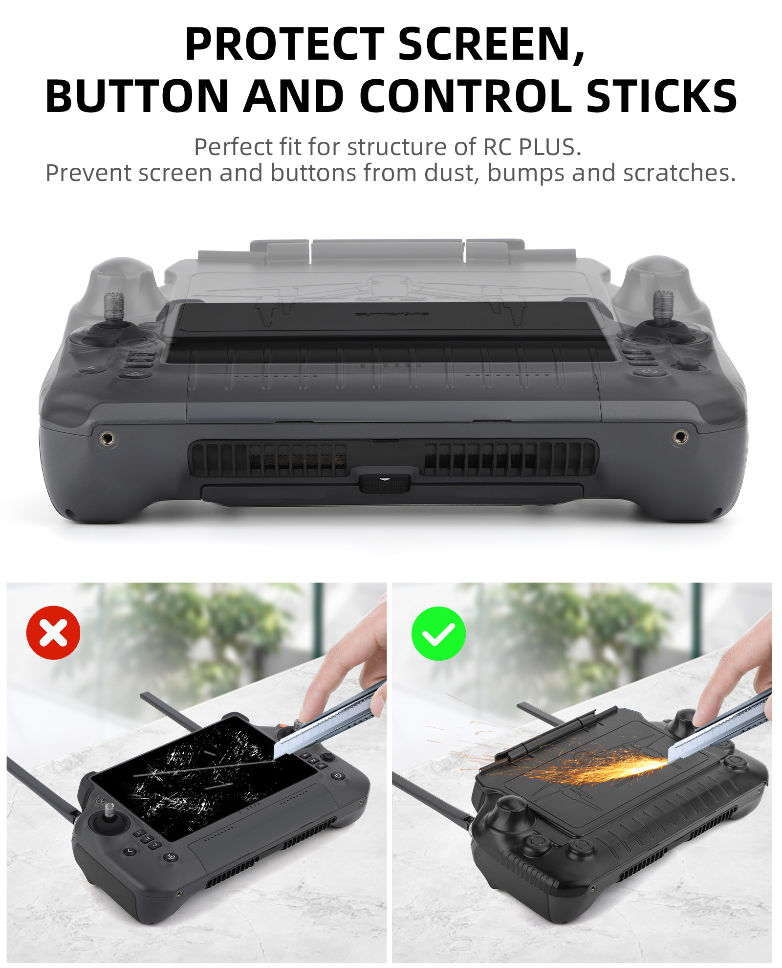 RC Plus Sun Hood Joystick Prot - Drone Sun Shade incelemesi ve fiyatı