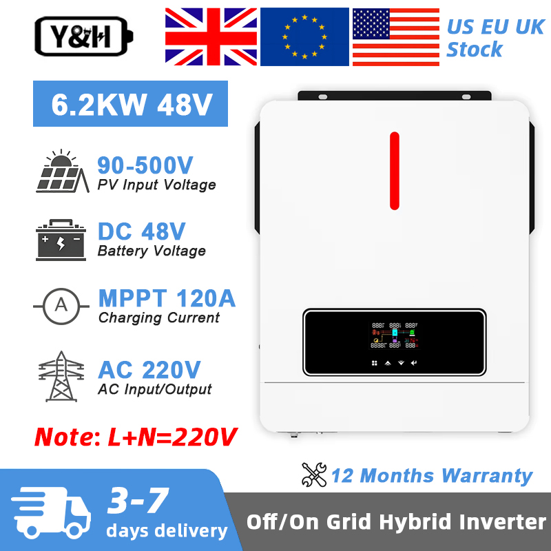 Y&H 6.2KW Hybrid Solar Inverte - Drone Solar Charger incelemesi ve fiyatı