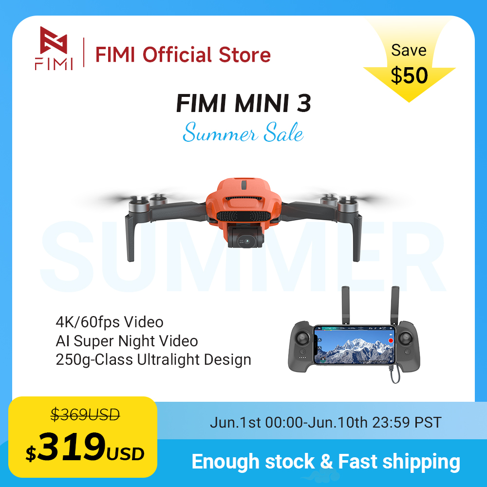 FIMI MINI 3 Camere drone 4K 60 - Drone Remote Controller Lanyard incelemesi ve fiyatı